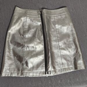 French Connection Metallic Silver Size 4